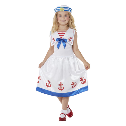 Girls Sailor Dress Costume