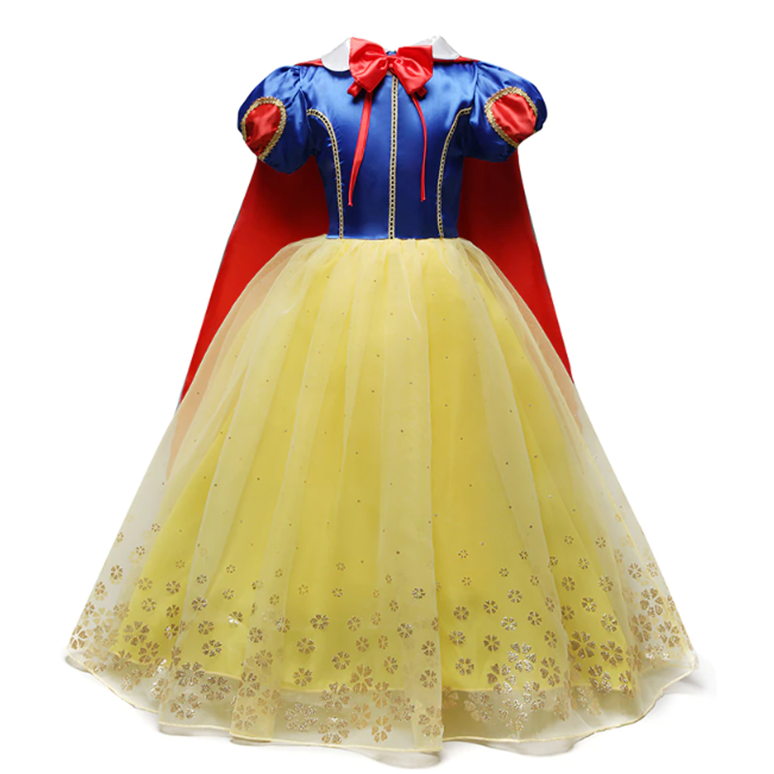 Girls Snow White Inspired Costume Fairy Tale Princess Dress