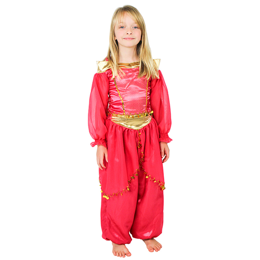 Hot Pink Genie Girls Costume Set