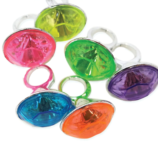 Large Gem Rings- Party Favours