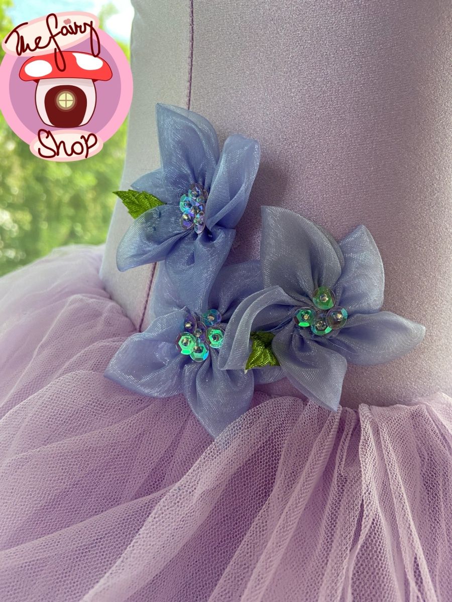 Lilac Flower Leotard Ballerina Tutu Fairy Dress