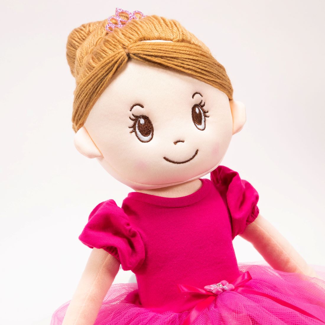 Mad Ally Ballerina Fairy Soft Indi Plush Doll - Raspberry