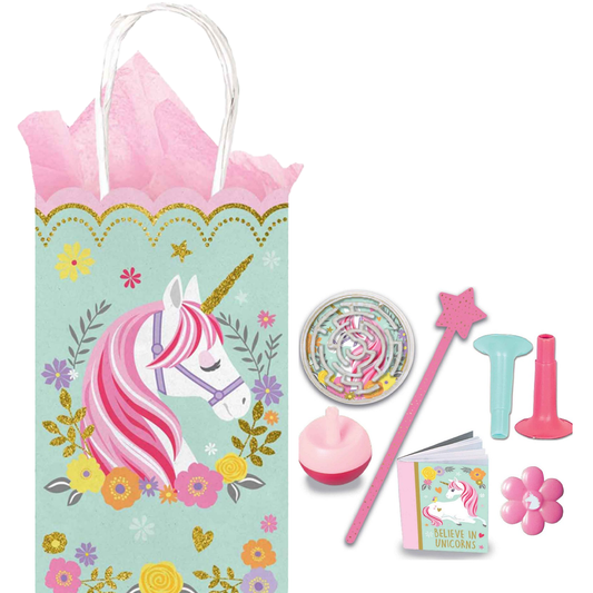 Magical Unicorn 8 Pack Treat Loot Bag Party Set