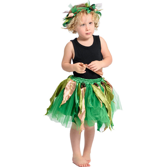 May Gibbs Green Gum Blossom Skirt