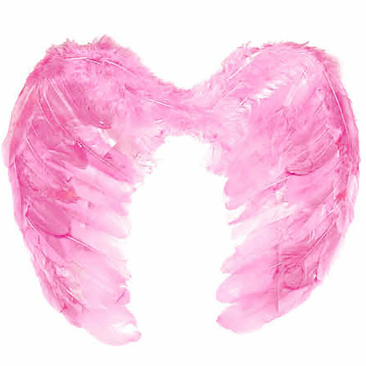 Medium Pink Feather Wings