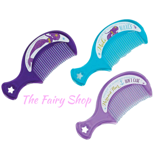 Mermaid Wishes Mini Plastic Comb Party Favour
