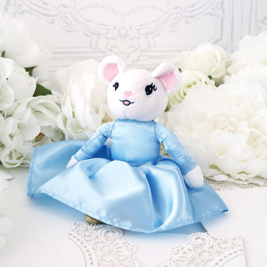 Mini Claris in Paris Mouse Plush - Tres Belle Blue