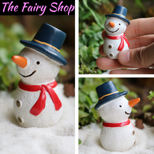 Miniature Snowman Figurine