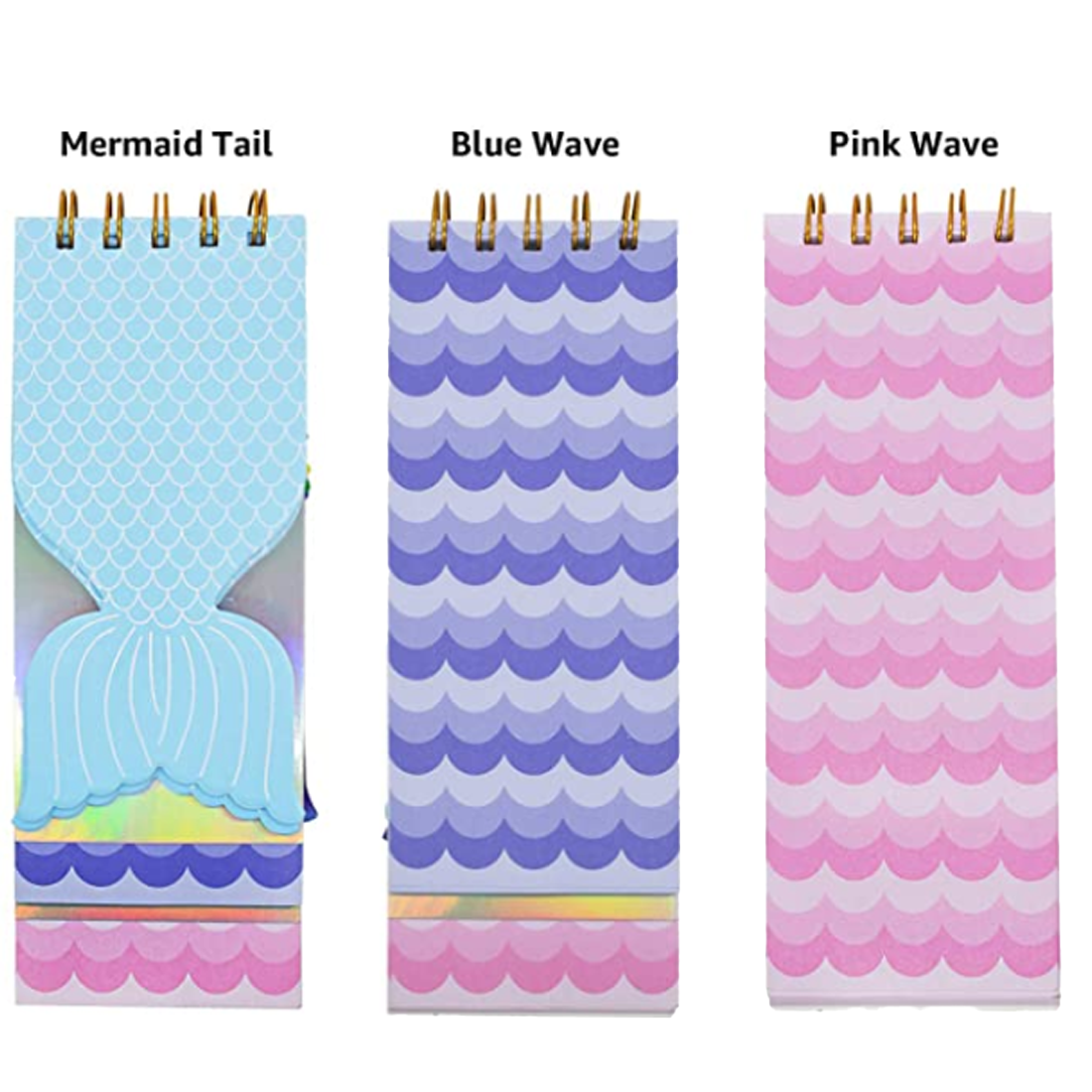 Pink Coloured Sequined Mermaid Tail Memo Pad