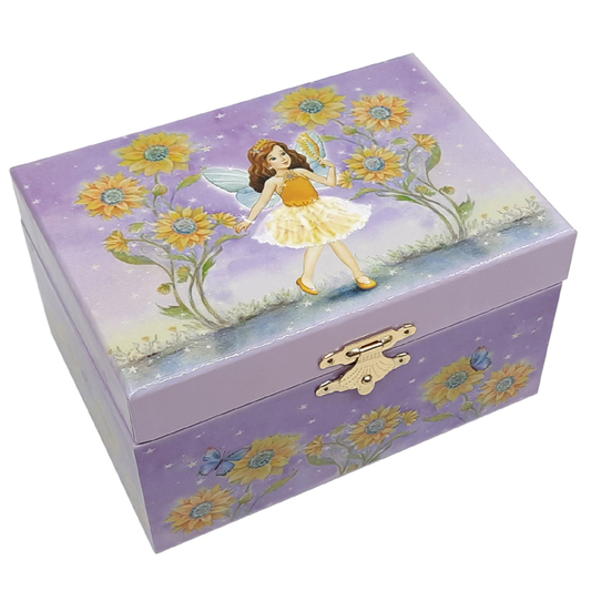 Musical Jewellery Box Sunflower Fairy