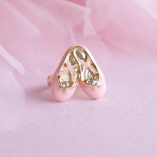 Pink Ballet Slippers Ring by Lauren Hinkley