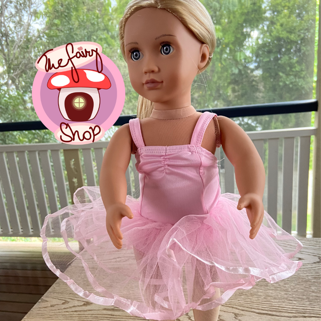 Pale Pink Fairy Tutu Doll Ballerina Dress