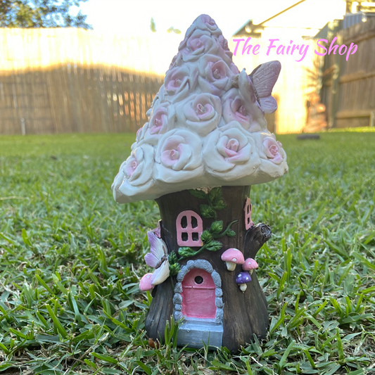 Pink Fairy Garden Rose House