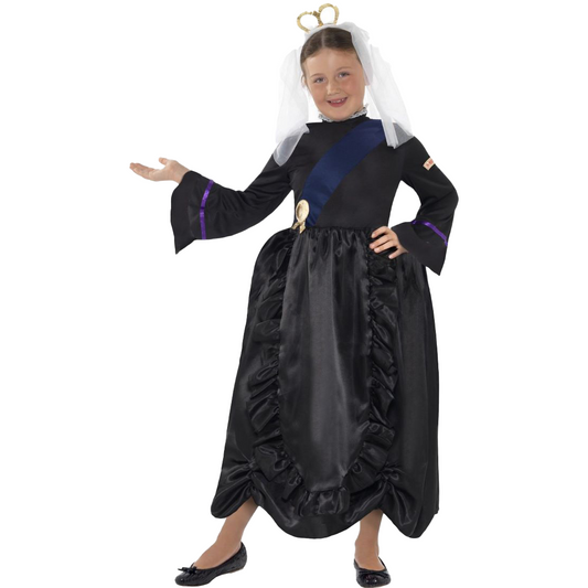 Girls Queen Victoria Costume 7-9 Years