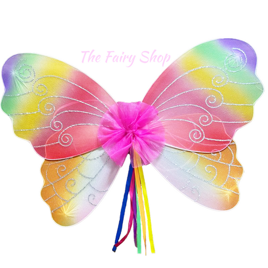 Rainbow Butterfly Fairy Wings Child Size