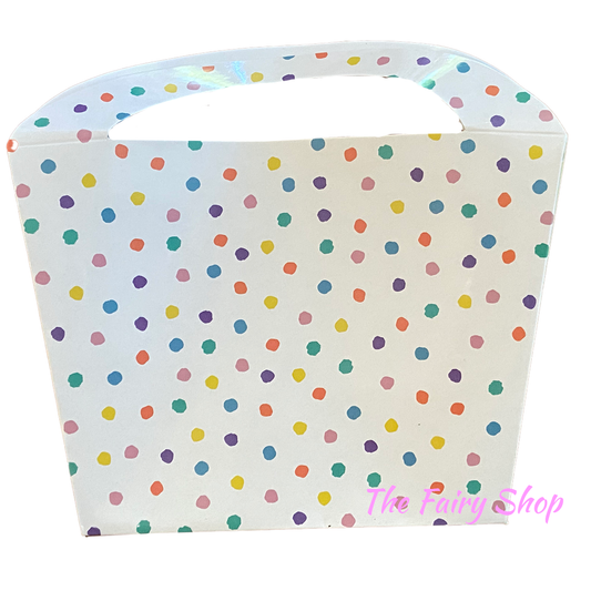 Rainbow Confetti Polka Dot Lolly Gift Bag