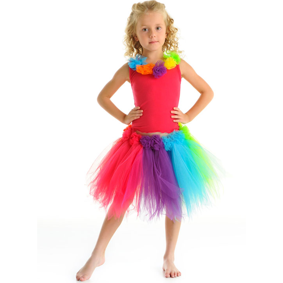 Rainbow Sherbet Tulle Tutu Skirt