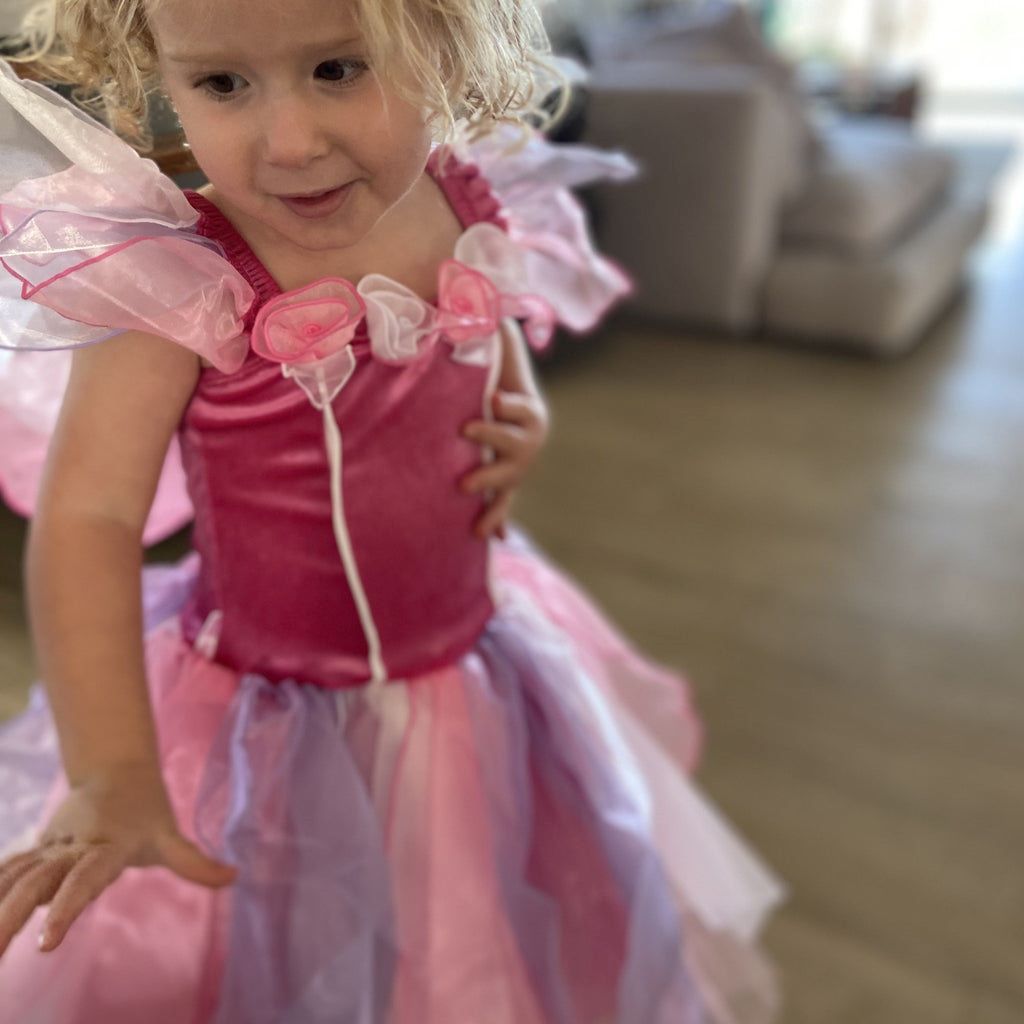Girls Sky Pink Fairy Dress The Fairy Shop Girls Sky Pink Fairy Dress The Fairy Shop