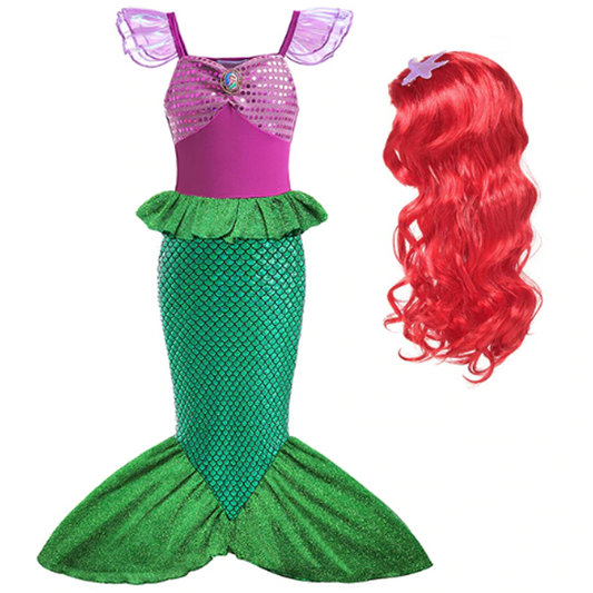 The Little Mermaid Ariel Inspired Princess Dress Costume Set