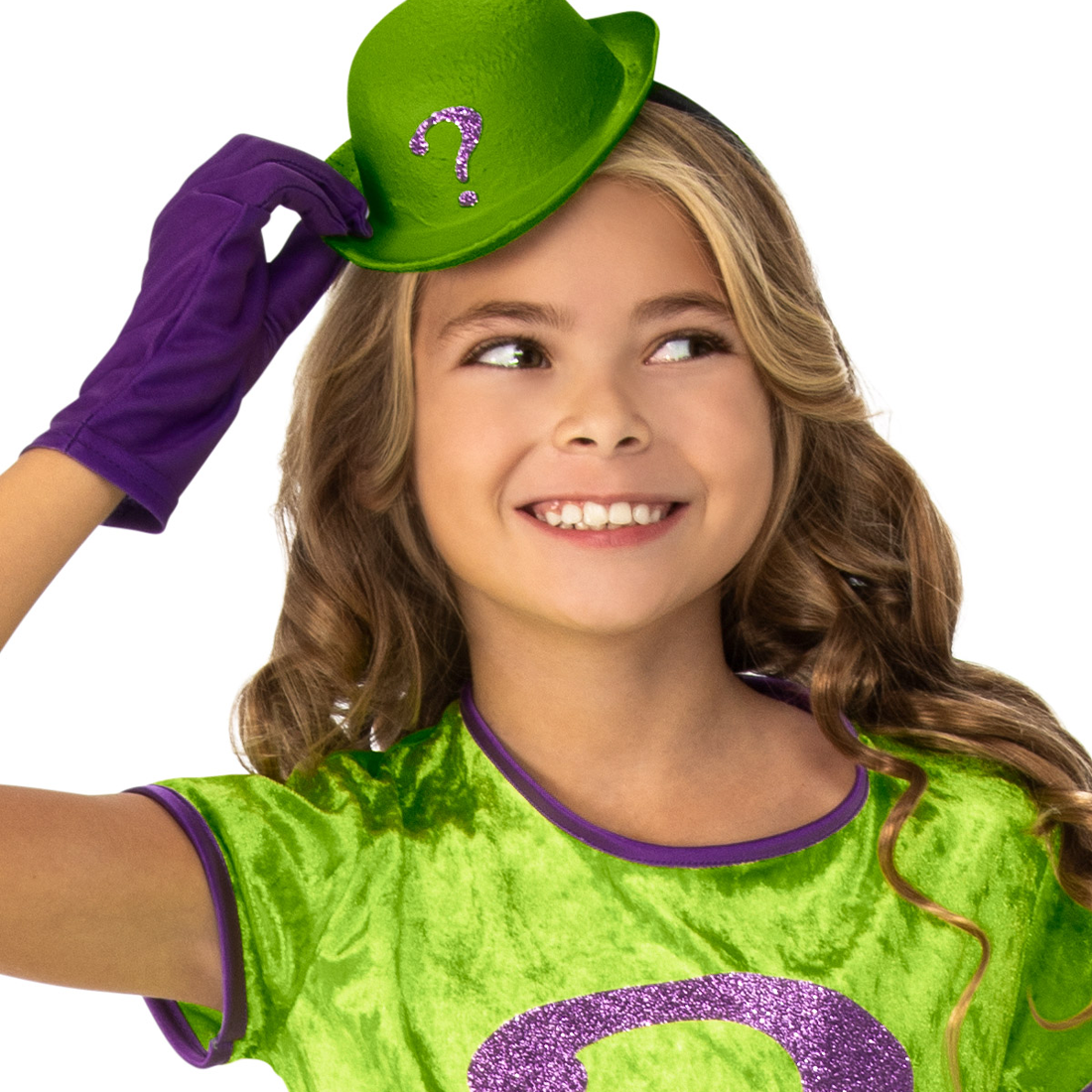 The Riddler Girl's Deluxe DC Comics Villain Costume – The Fairy Shop