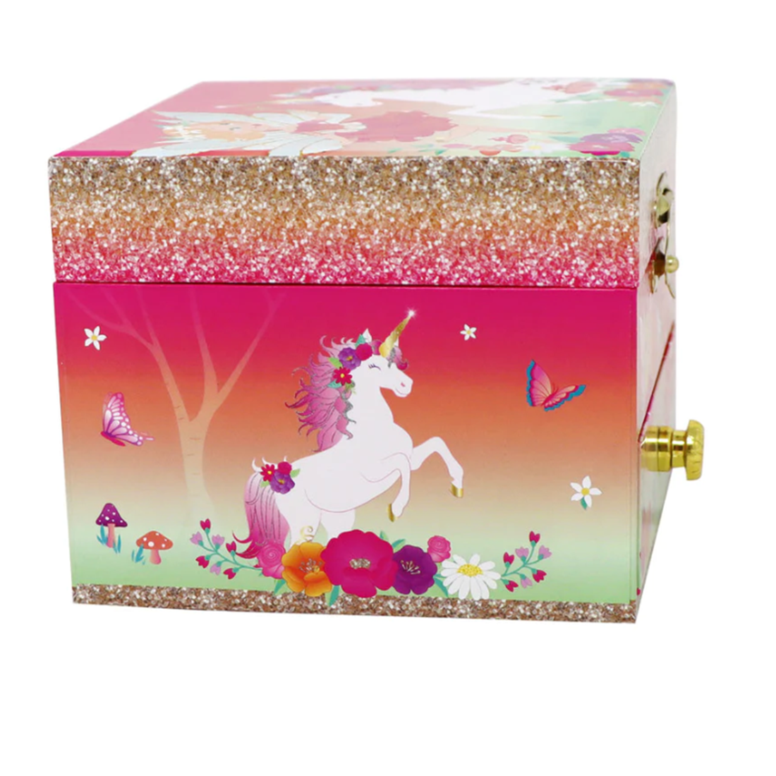 The Unicorn & The Pixie Fairy Small Musical Jewellery Box