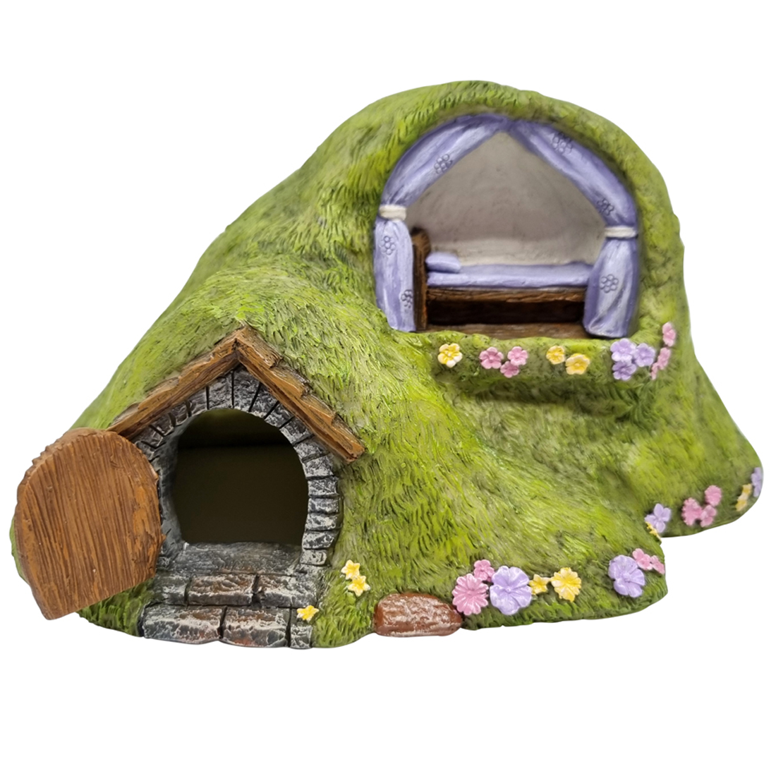 Turf House With A Day Bed Alcove and Opening Door