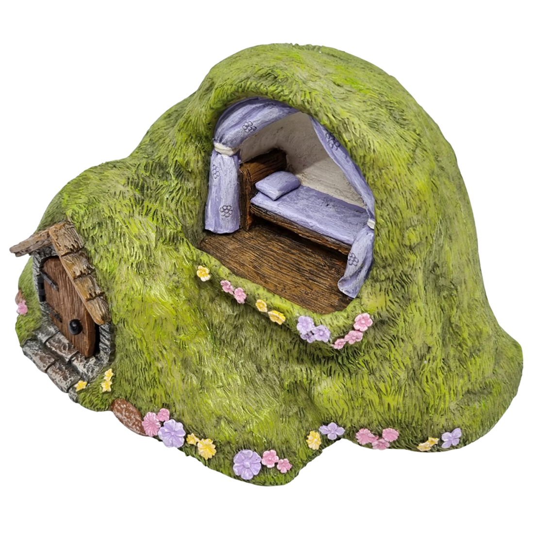 Turf House With A Day Bed Alcove and Opening Door