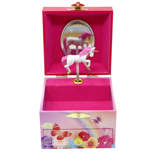 Unicorn Butterfly Small Musical Jewellery Box
