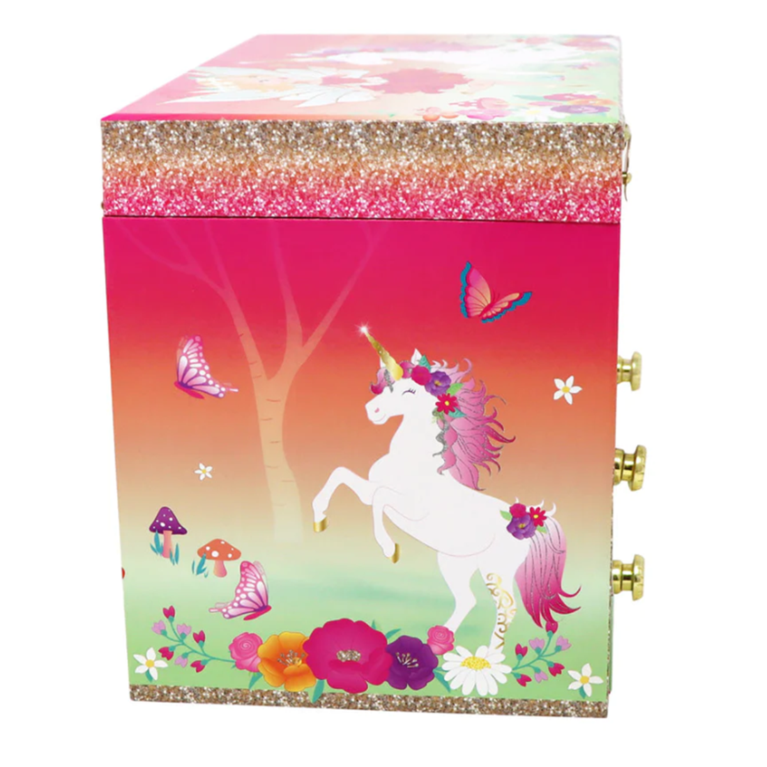 Unicorn & The Pixie Fairy Medium Musical Jewellery Box
